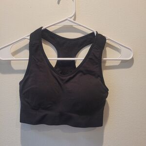 Old Navy Black Racerback Sports Bra